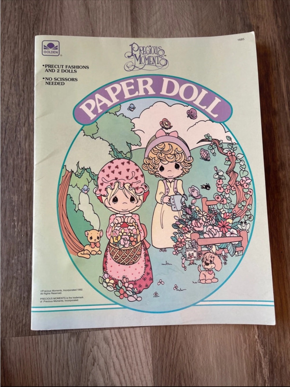Precious Moments Paper Doll Set - Pink, Cream & Teal Accents